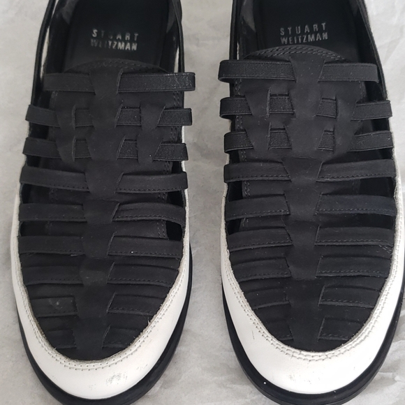 Stuart Weitzman Move-in Scrappy Elastic Sneakers - Picture 2 of 12